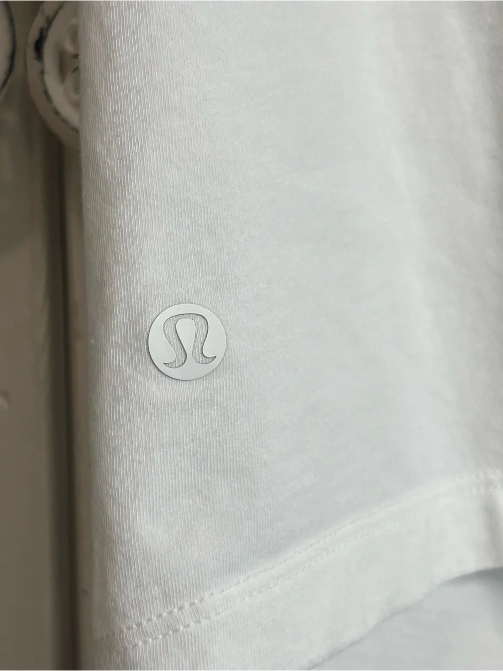 Lululemon Crescent Pima Cotton Twist Front Tee White M/L